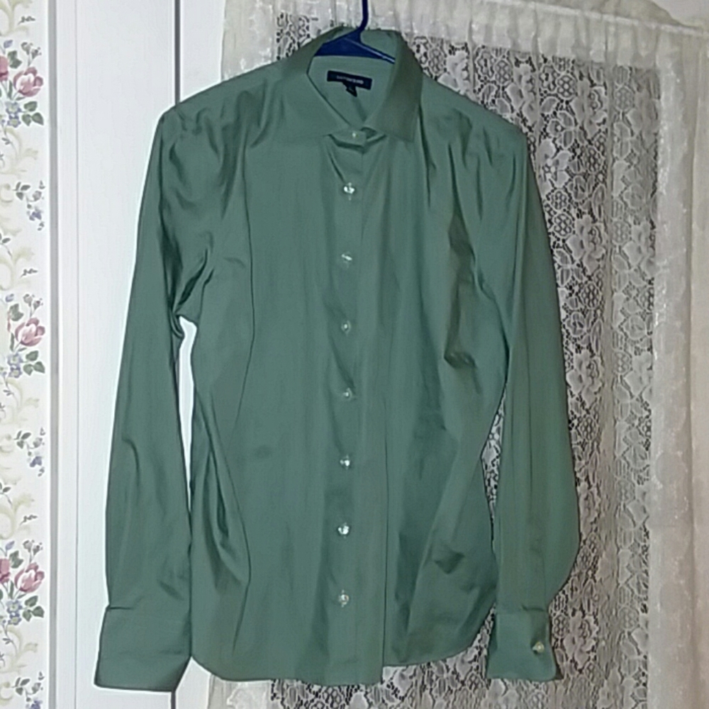 Land's End Pine Green Long sleeve size 12